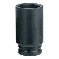 1" Головка шестигранная ударная, сред. глубины 24 мм, L=80 мм (FORCE 4858024)