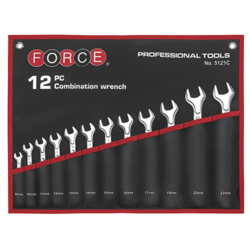 Набор ключей рожково-накидных 12 пр. (1/4"-15/16") (FORCE 5121SC)