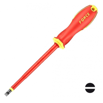 Отвёртка шлицевая диэлектричечкая 3mm L=100/185mm (FORCE 713N03)