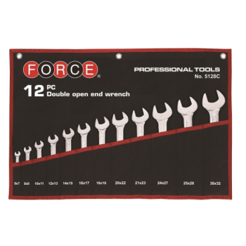 Набор рожковых ключей 12пр. (6-25;;27;28;30;32mm) (FORCE 5128C)