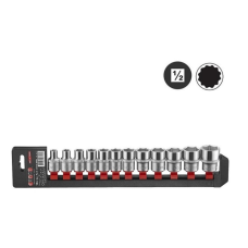 1/2″Набор головок глубоких 12гр. x дюйм. (5/16″-1″) 12 пр. (FORCE 4127-9)