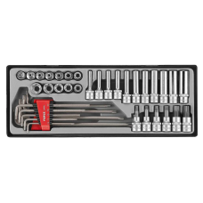 Набор инструмента TORX.&STAR 3/8″ 38пр. (E4-20; T10-60) (FORCE T3382)