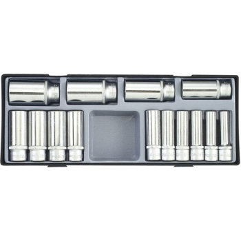 1/2″Набор головок 6PT. (10;12-15;17;19;21-24;27;30;32mm x L=77mm) 14пр. (FORCE T4143)