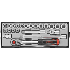 Набор инструмента 6PT. x 1/2″ 22пр. (8-24mm) (FORCE T4226)
