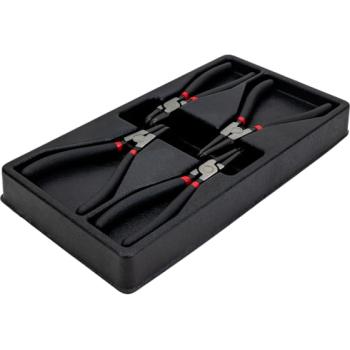 Набор щипцов для снятия стопорных колец L=175mm x 4 пр.  (BAUM 110/4)