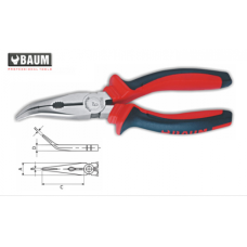 Длинногубцы изогнутые L=175mm (BAUM 111-7)