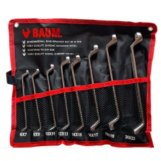 Набор накидных ключей (6-20;22mm) 8пр. на полотне (BAUM 20-8M)