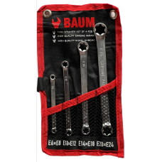 Набор ключей STAR/TORX (E6xE8;E10xE12;E14xE18;E20xE24) 4пр. на полотне (BAUM 61-4M)