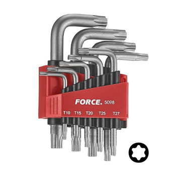 Набор ключей Torx Г-обр. 9 пр. (Т10-Т50) (FORCE 5098)
