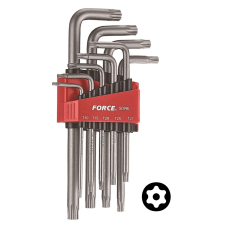Набор ключей Torx Г-обр. с отверстием длинных 9 пр. (Т10H-Т50H) (FORCE 5098LT)