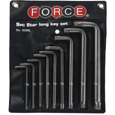 Набор ключей Torx Г-обр. длинных 9 пр. (Т20-Т60) (FORCE 5099L)