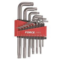 Набор ключей Torx Г-обр. длинных 15 пр. (Т6-Т60) (FORCE 5151L)
