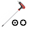 КЛЮЧИ TORX Г-обр. С ОТВЕРСТИЕМ И АНТИСКОЛЬЗЯЩЕЙ РУЧКОЙ