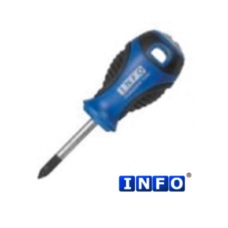 Отвертка крестовая (Philips) короткая PH.1, L=25 мм (INFO 3111S I)