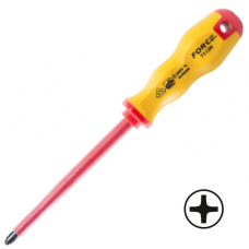 Отвертка крестовая (Philips) диэлектрическая PH.3, L=275 мм (FORCE 7113N)