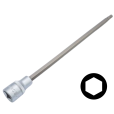 1/2" Головка-бита шестигранная (HEX) 6 мм, L=220 мм (FORCE 34422006)