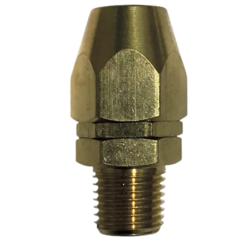 Фитинг шарнирный латунный для шлангов 3/8" (внешняя резьба 3/8"(m) - под шланг 10mmx14.5mm) (Sumake FAS 10145)