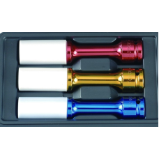 1/2" Набор головок глубоких ударных для колёс (17;19;21mm L=150mm) 3 пр. (FORCE K4033)