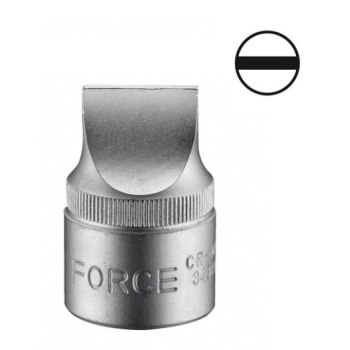 1/2" Головка-бита шлицевая цельная 24 мм, L=38 мм (FORCE 34324)