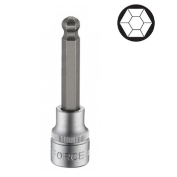 1/2" Головка-бита шар. шестигранная (HEX BALL) 8 мм, L=240 мм (FORCE 34524008)
