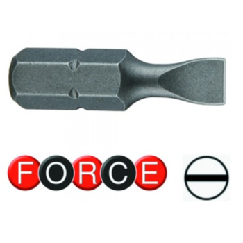 1/4" Бита шлицевая (SL) 0.8х4мм, L=25мм (FORCE 1232504)