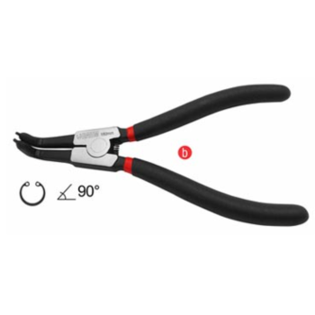Щипцы для снятия стопорных колец отогнутые на 90° (разжим) L=175mm (BAUM 110EB-7)