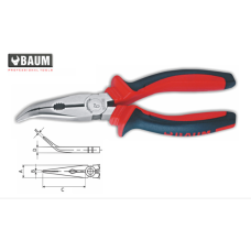Длинногубцы изогнутые 150mm (BAUM 111DC6)
