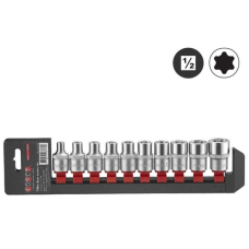 1/2" Набор головок Е-профиль (Torx) 10 пр. (E8-E24) (FORCE 41019)