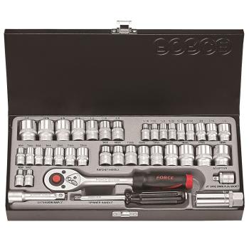 3/8" 1/4 Набор торцевых головок FORCE 3391-5, 39 предм.