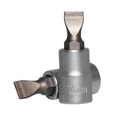 1/4" Головка-бита шлицевая (SL) 7 мм, L=32 мм (FORCE 3233207)