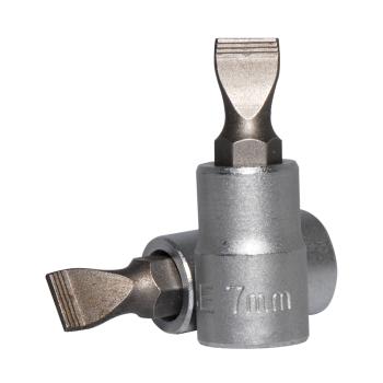 1/4" Головка-бита шлицевая (SL) 7 мм, L=32 мм (FORCE 3233207)