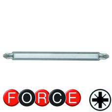 1/4" Бита крестовая двухсторонняя РZ.1xPZ.2, L=165мм (FORCE 122D12)