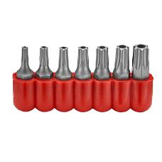 1/4" Набор бит Torx с отверствием 7 пр. (Т10-Т40) (FORCE 2071)