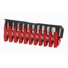 1/4" Hабор бит Torx с отверстием 10 пр. (FORCE 21012T)