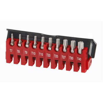1/4" Hабор бит Torx с отверстием 10 пр. (FORCE 21012T)