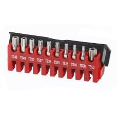 1/4" Набор бит Torx 5-ти лучевых с отверстием 10 пр. (FORCE 21013)