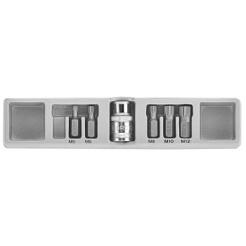 1/2" Набор бит Spline 10 мм 6 пр. (М5-М12) (FORCE 4066)