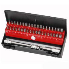 3/8" и 1/2" Набор бит 6-гр., Torx, Spline 44 пр. (головка-бита T55, T70) (FORCE 4442C)
