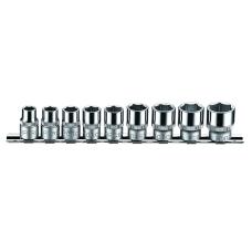 3/8" Набор головок 6-гр. дюймовых 9 пр. (FORCE 3093S)