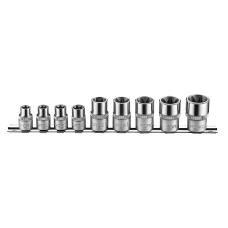3/8" и 1/2" Набор головок Е-профиль (Torx) 9 пр. (E10-E24) (FORCE 4095)