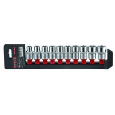 1/2" Набор головок 12-гр. 10 пр. (10-19 мм) (FORCE 41018-9)