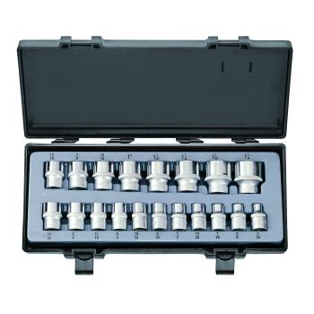 1/2" Набор головок 6-гр. 19 пр. (5/16"-1-1/4") (FORCE 4194)
