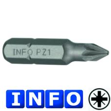 1/4" Бита крестовая PZ.0, L=30мм (INFO 922300 I)