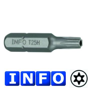 1/4" Бита Torx с отверстием Т40Н, L=30мм (INFO 9273040 I)