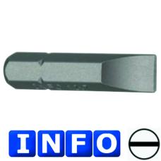 5/16" Бита шлицевая (SL) 8 мм, L=30 мм (INFO 9533008 I)