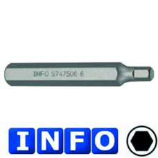10 мм Бита 6-гр. (HEX) 4 мм, L=75 мм (INFO 9747504 I)