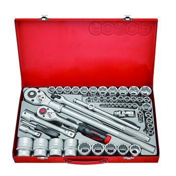 1/4",1/2" и 3/4" Набор инструмента ММ и SAE 65 пр. (FORCE 4652)