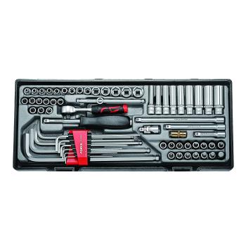 1/4" Набор инструмента 6-гр. 65 пр. (FORCE T2641)
